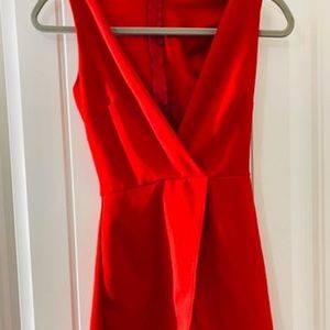Red fashionova romper